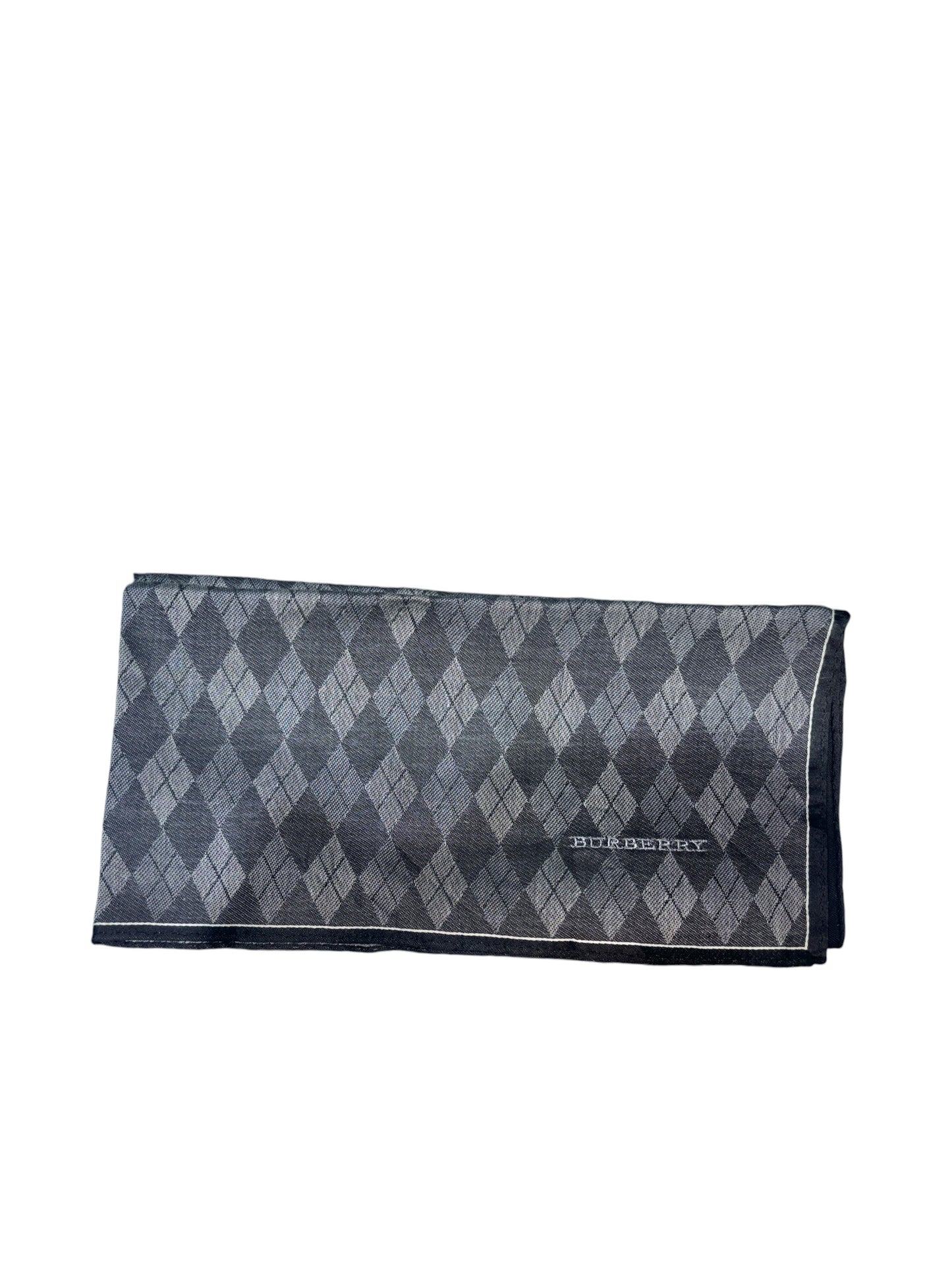 Navy & Gray Diamond Pattern Handkerchief