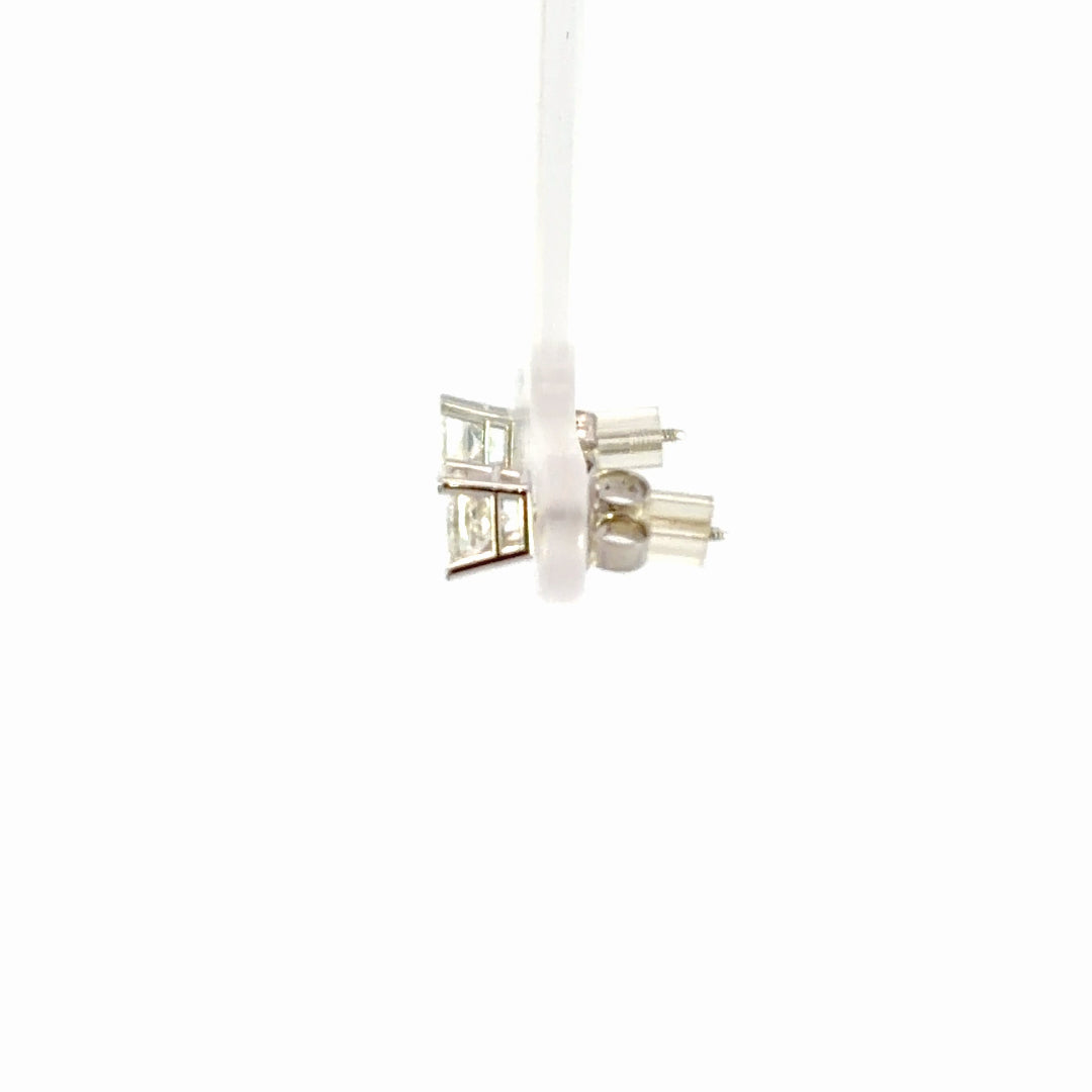 Princess Cut Diamond Earrings