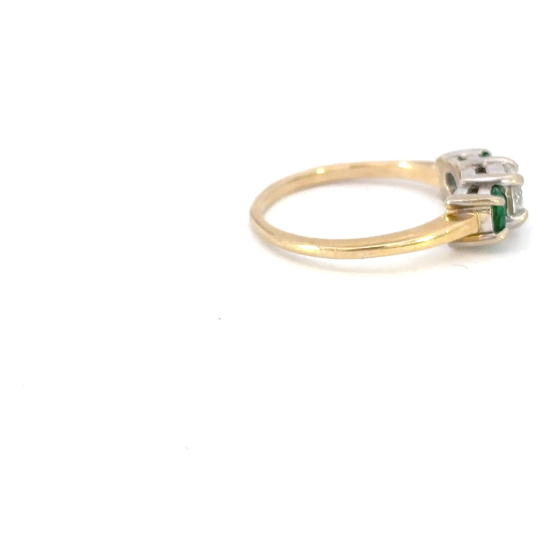Emerald & Diamond Ring