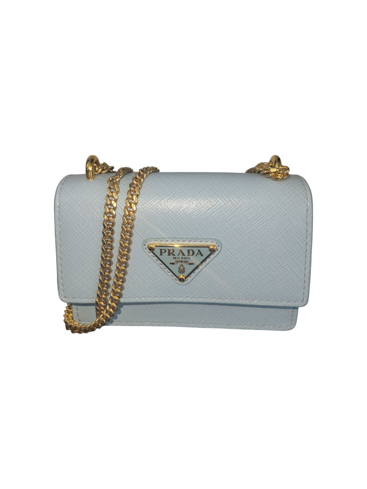 Prada Saffiano Mini Wallet on Chain – Tom's Luxury