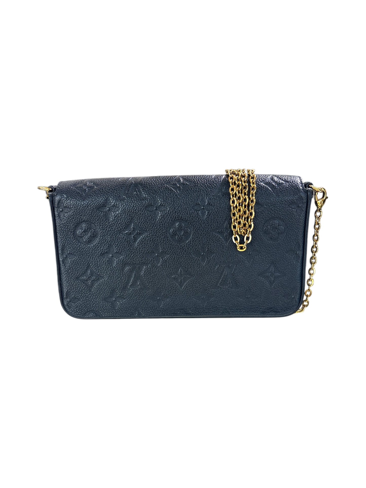 LV Black Empreinte Black Monogram Felicie Pochette