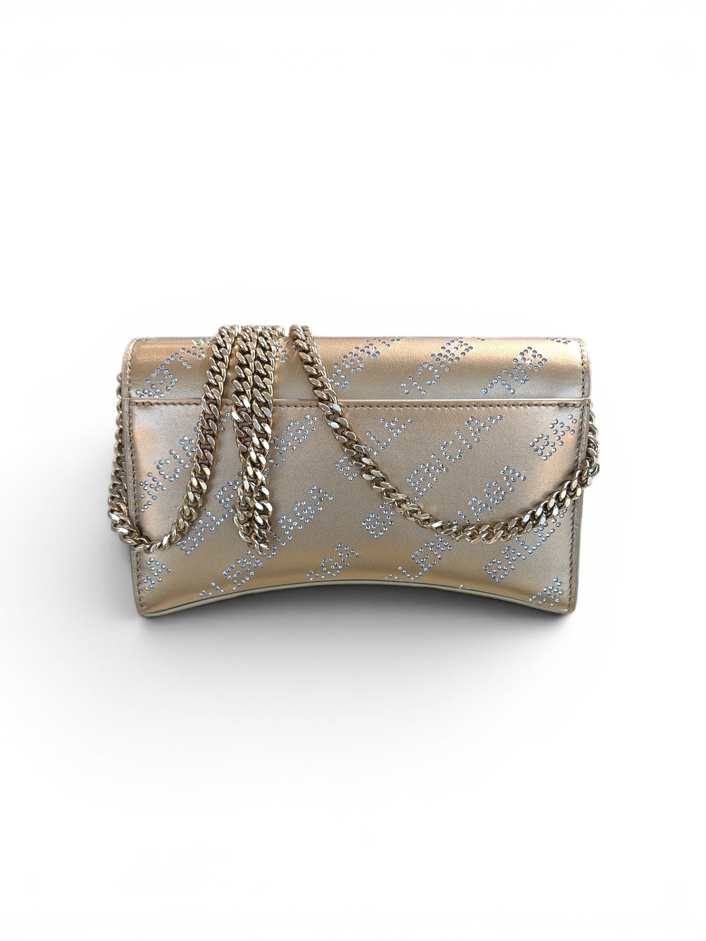 Crystal Allover Logo Soft Gold