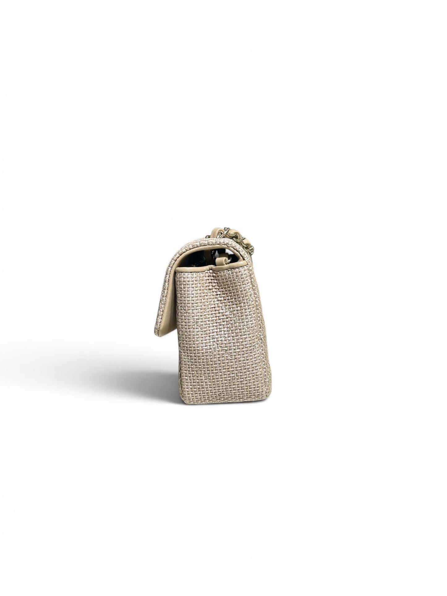 CC Mini Rectangular Flap Raffia