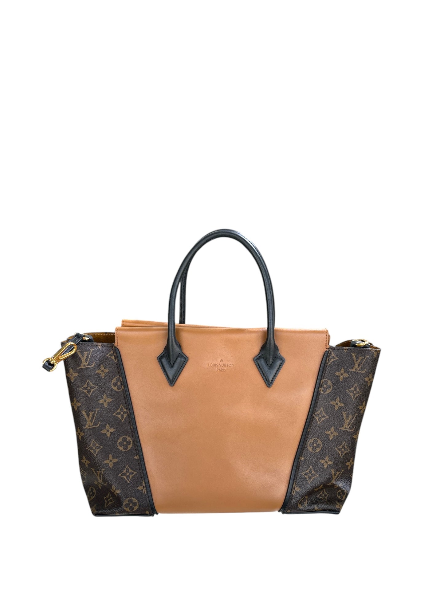 Monogram Cuir Orfevre Tote W PM Noisette