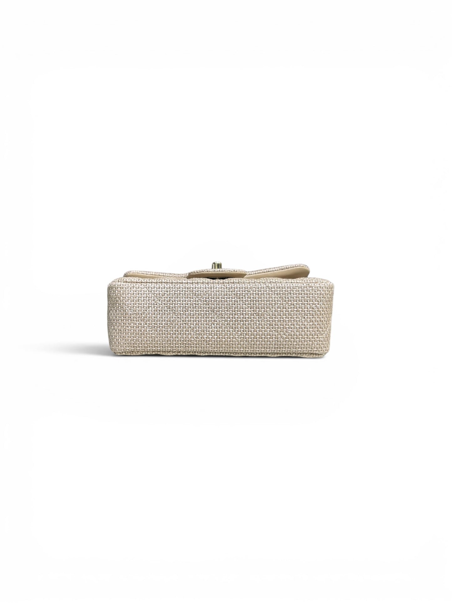 CC Mini Rectangular Flap Raffia