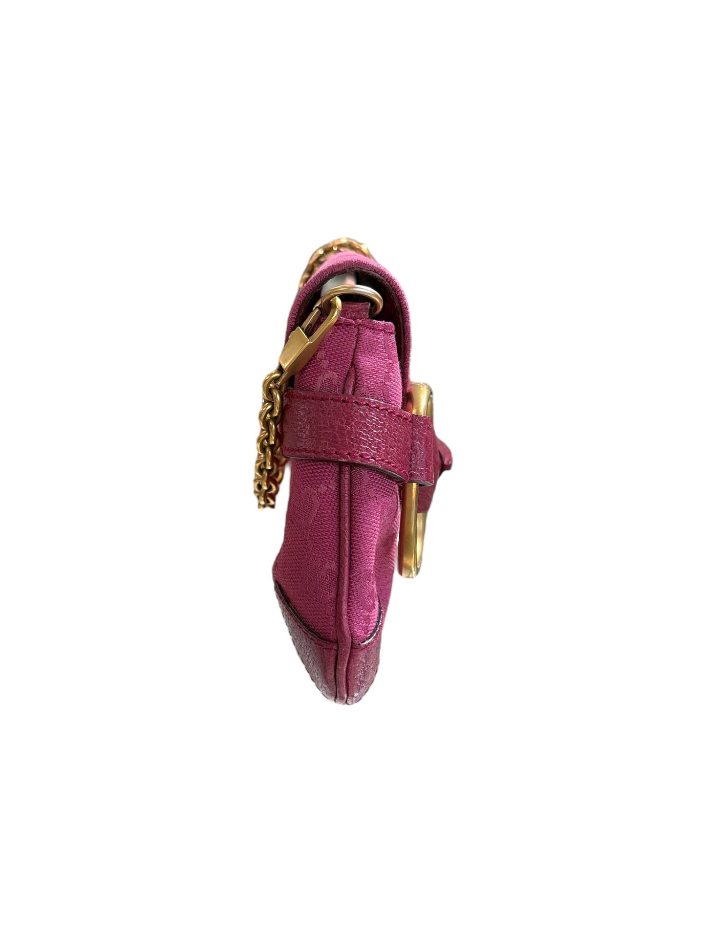 Pink Vintage GG Horsebit Shoulder Bag