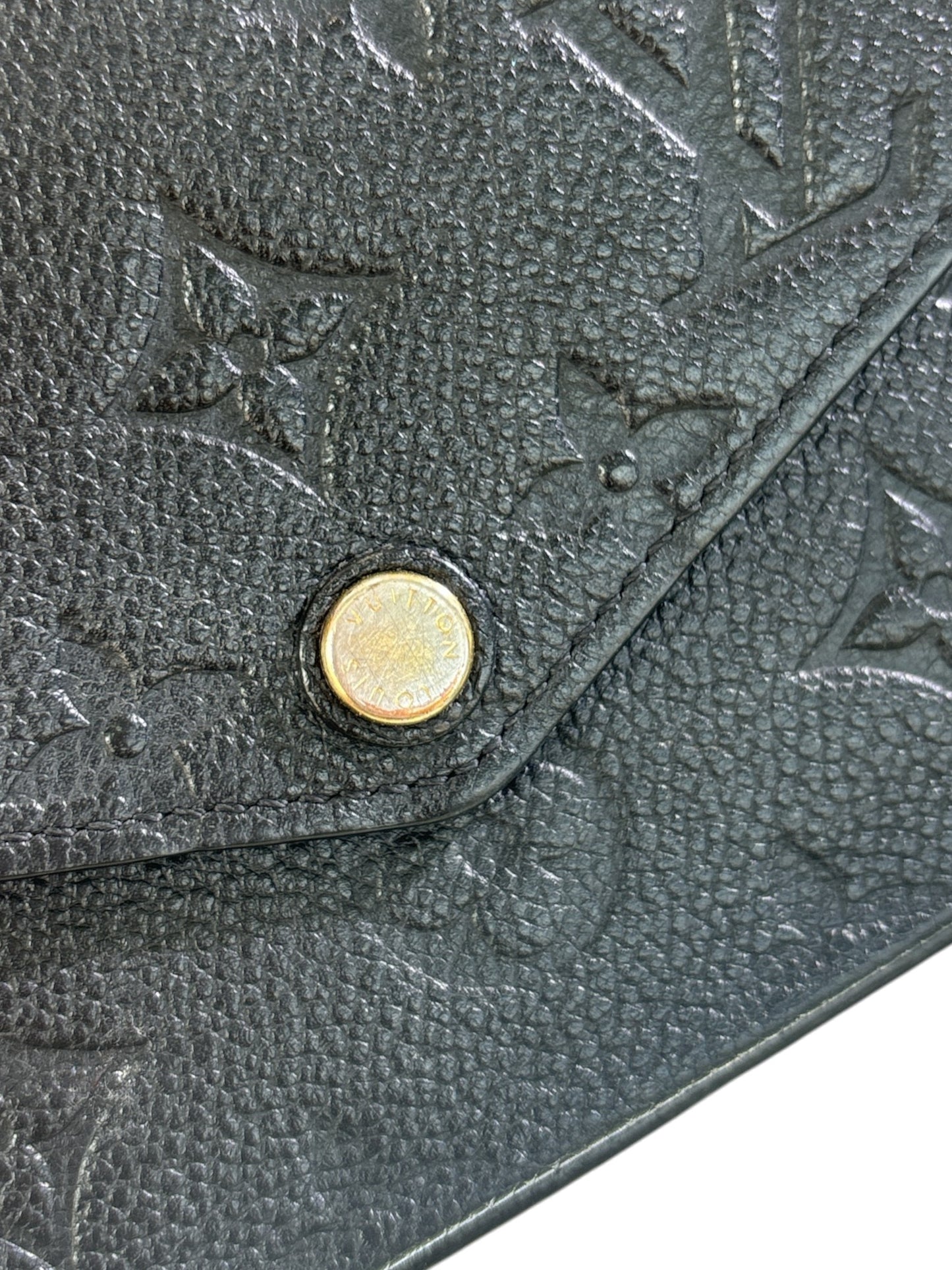 LV Black Empreinte Black Monogram Felicie Pochette