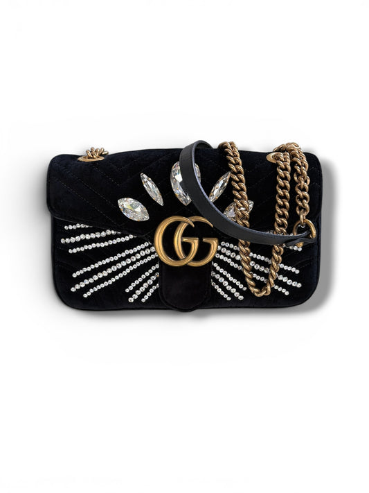 GG Velvet Crystal Marmont