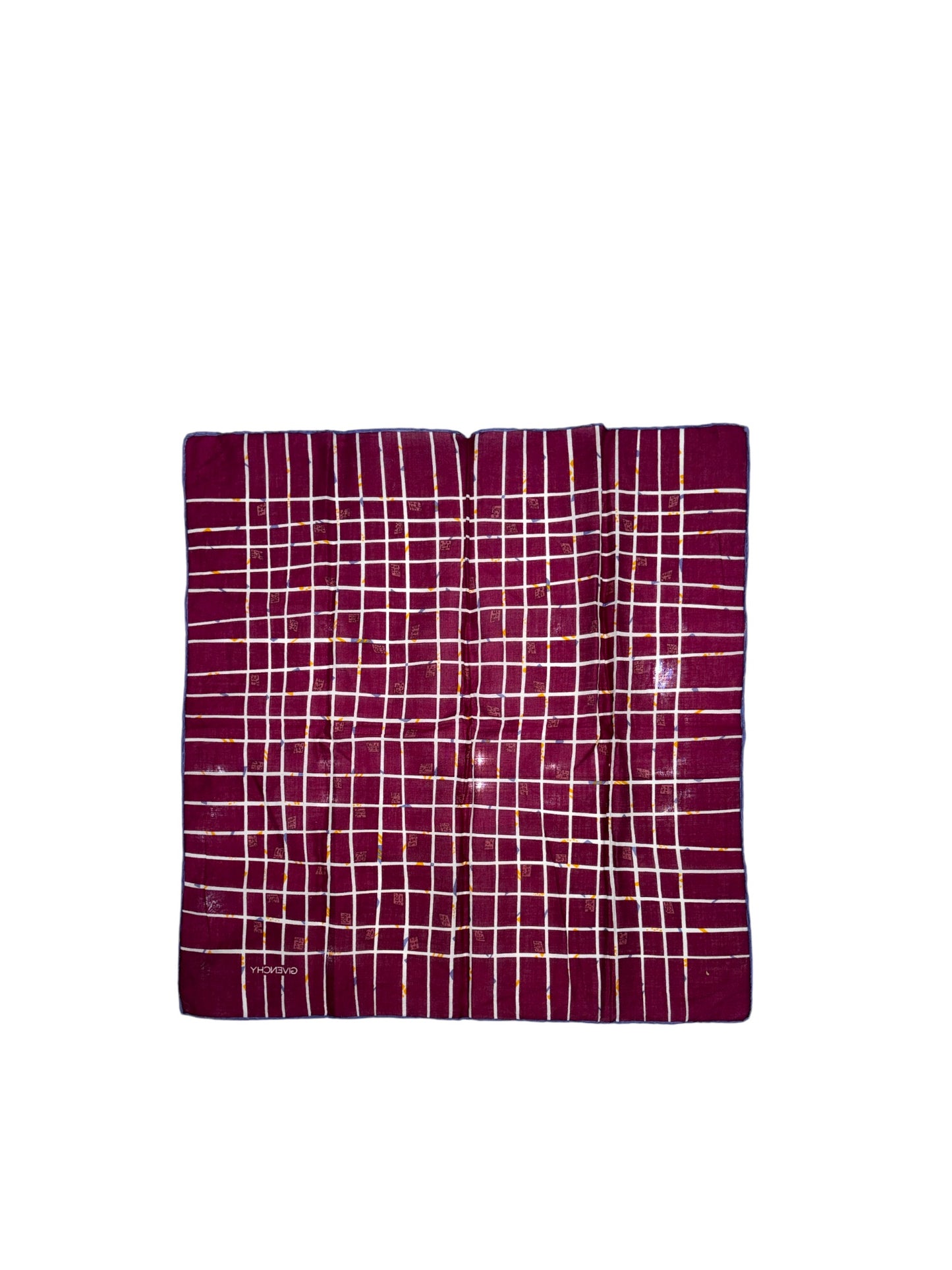Plaid Print Burgundy Scarf
