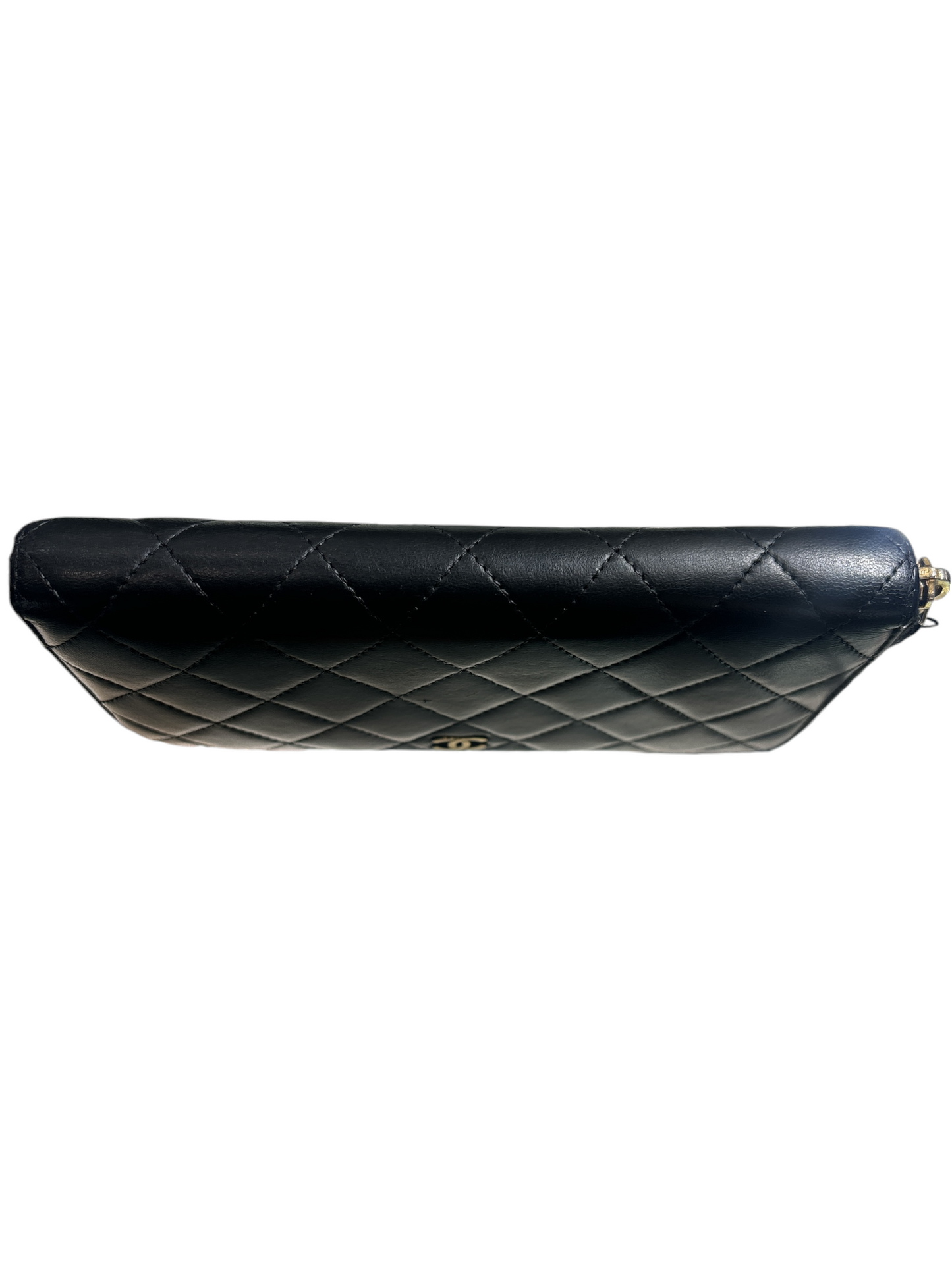 Quilted Leather Zipper wallet