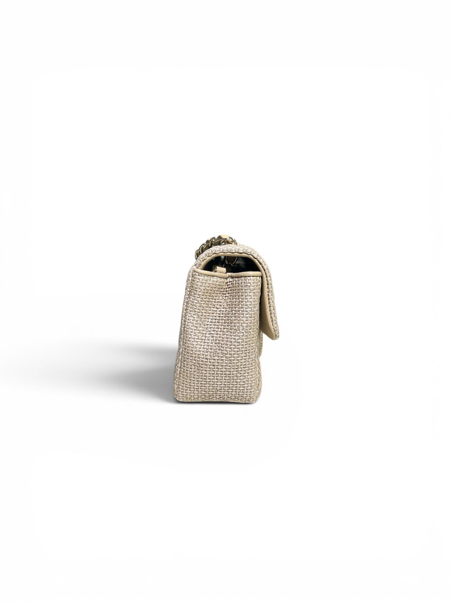 CC Mini Rectangular Flap Raffia