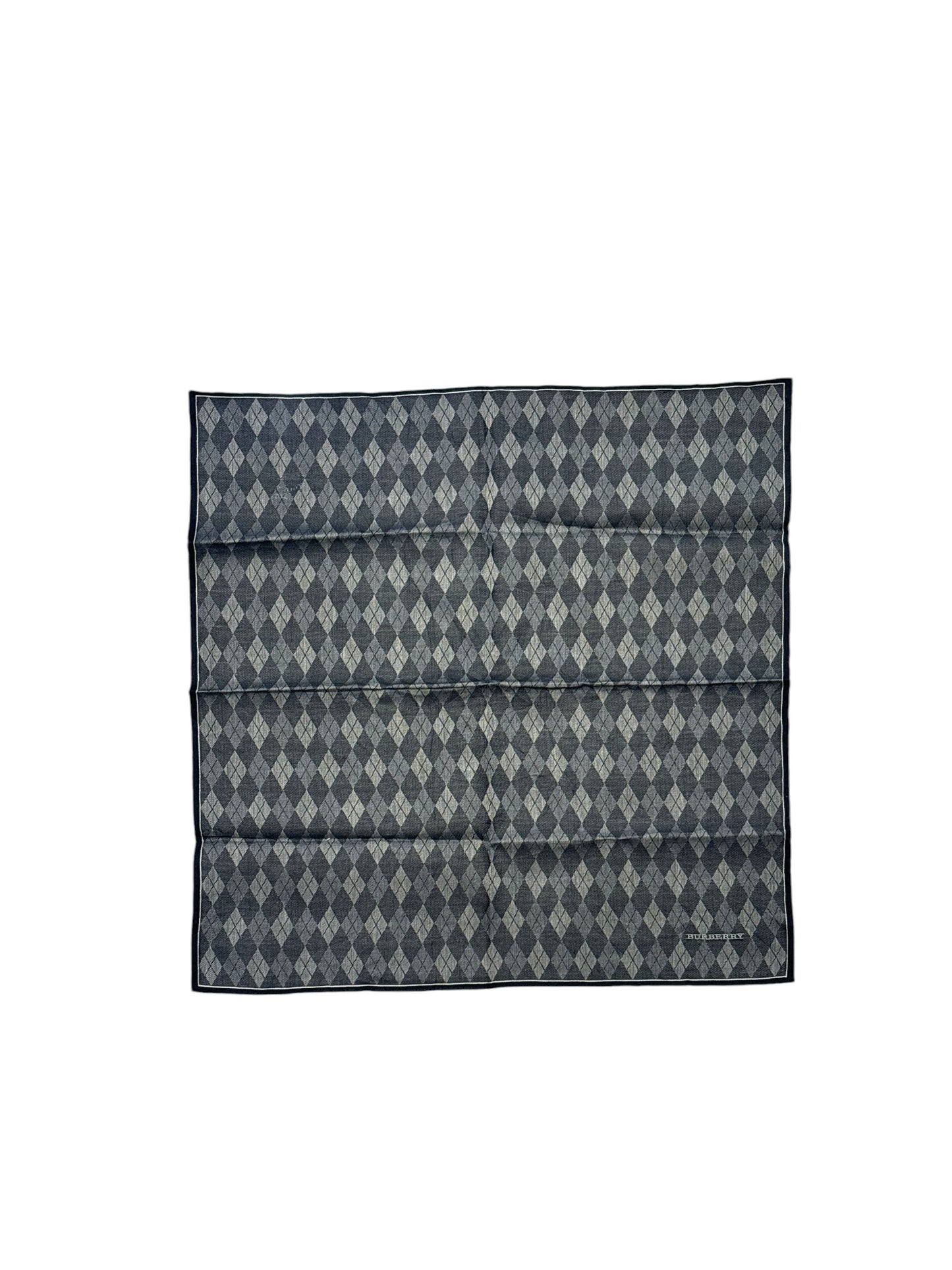 Navy & Gray Diamond Pattern Handkerchief