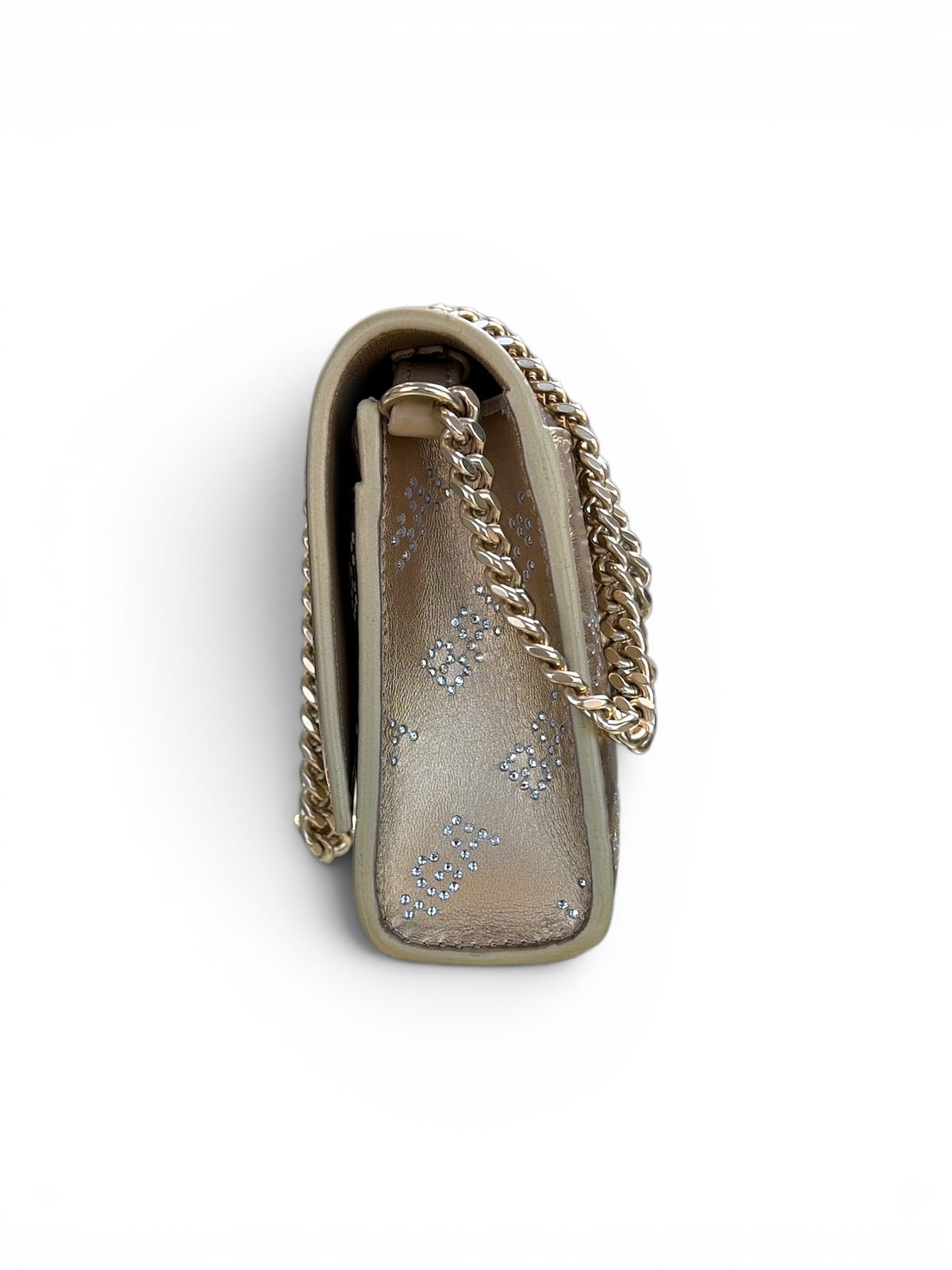 Crystal Allover Logo Soft Gold