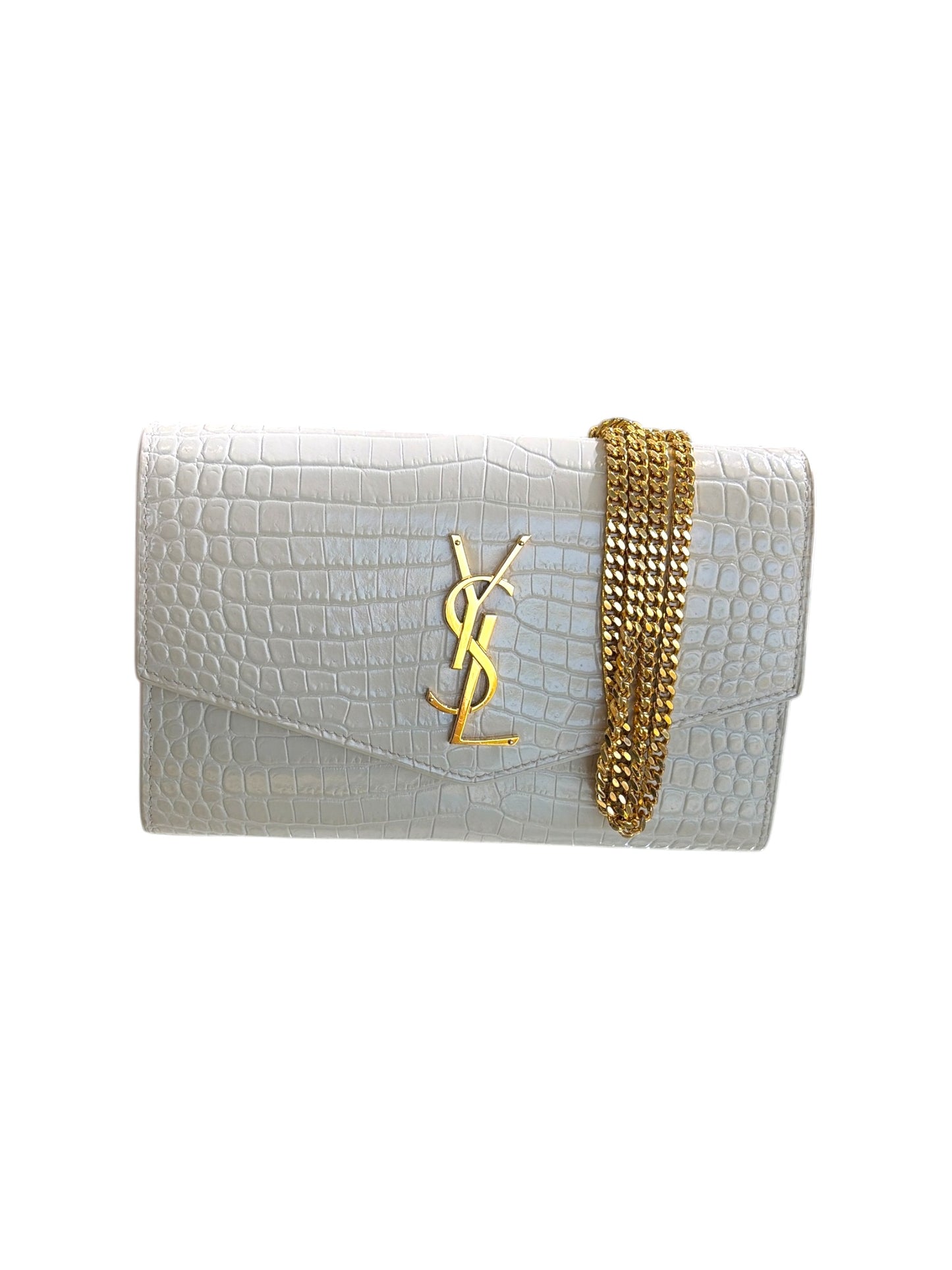 YSL Crocodile Wallet On Chain