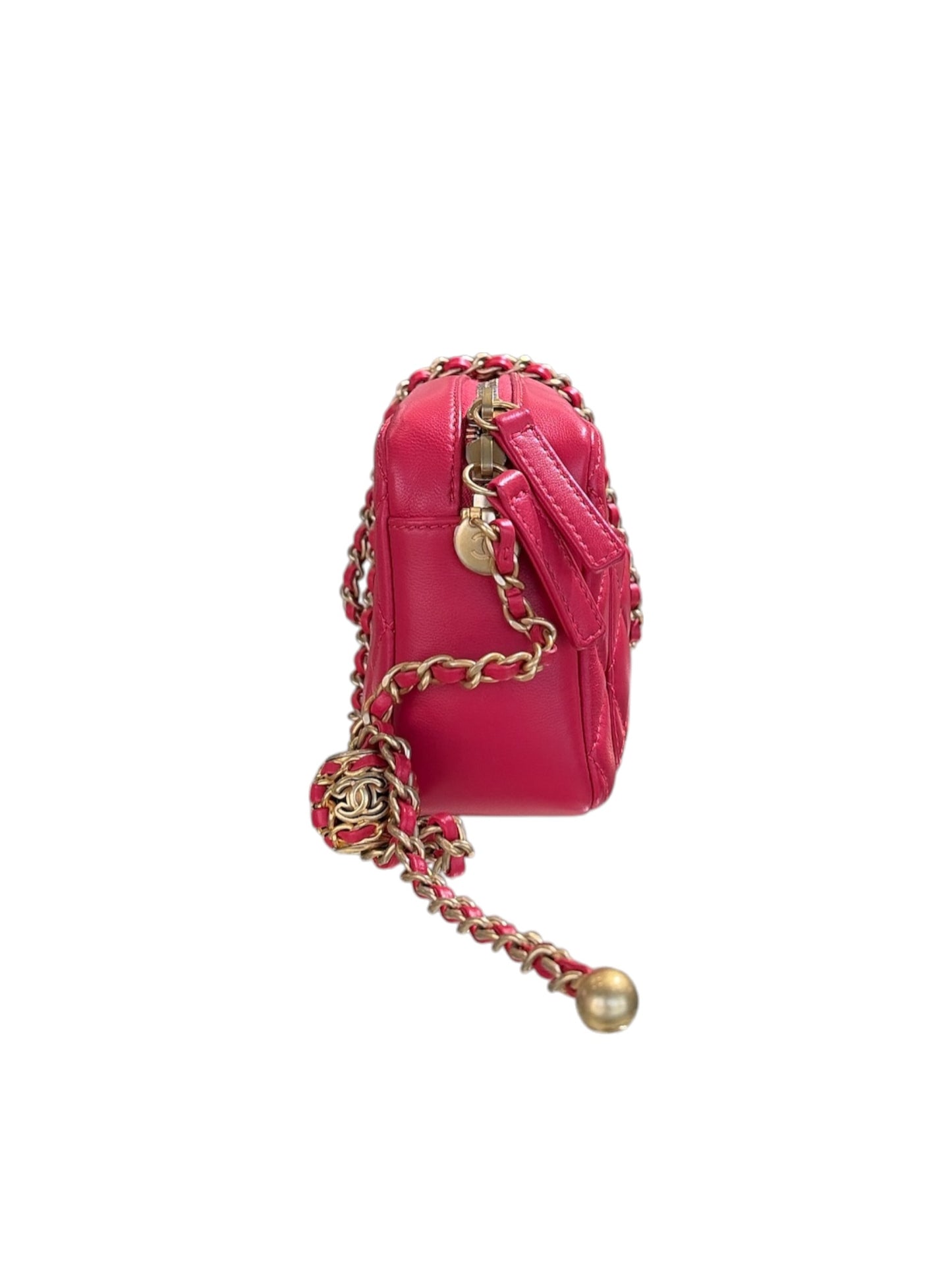 Red Pearl Crush Camera Crossbody