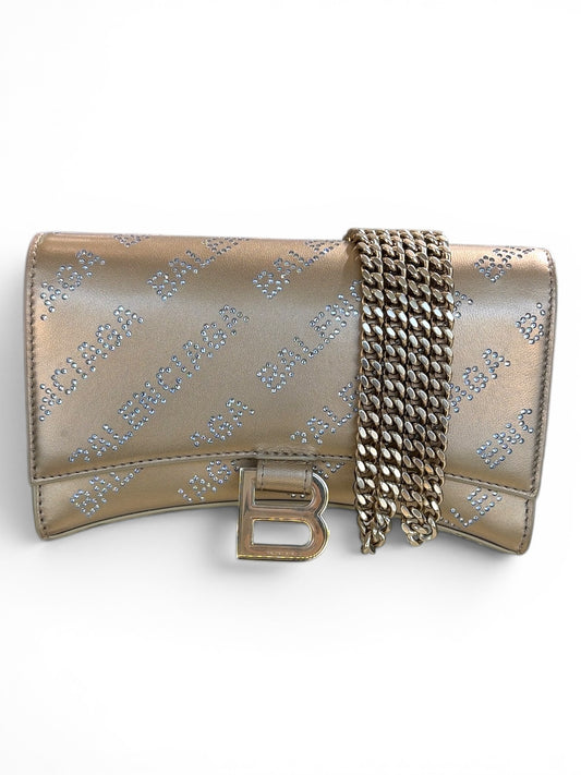 Crystal Allover Logo Soft Gold