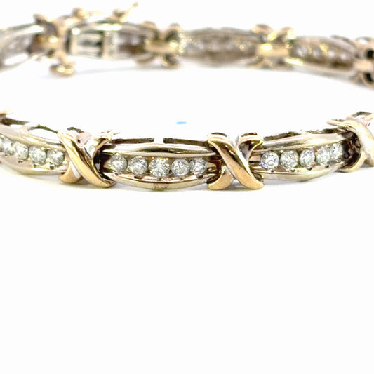 Two Toned Diamond Bracelet