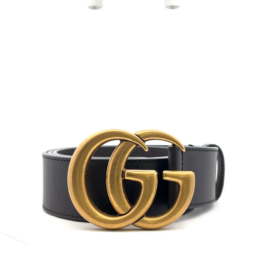 Gucci 2015 Re-Edition "GG" Wide Leather Belt