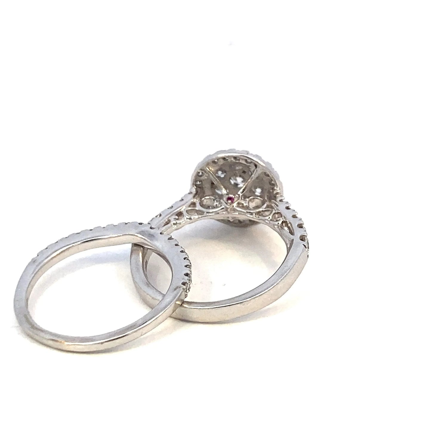 Gold Lab Grown Diamond Wedding Ring Set