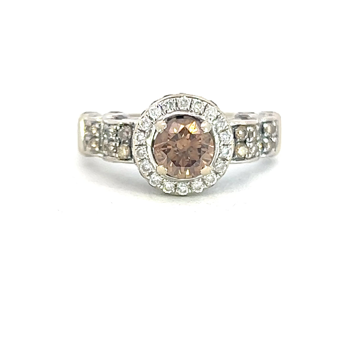 Diamond Halo Engagement Ring