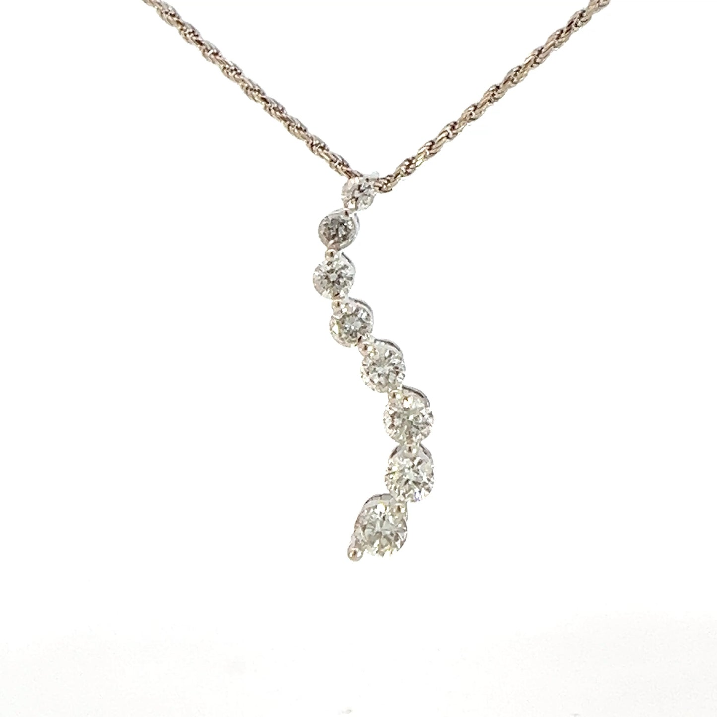 Diamond Journey Pendant Necklace
