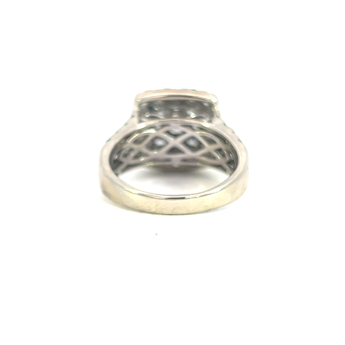 Diamond Halo Cluster Ring