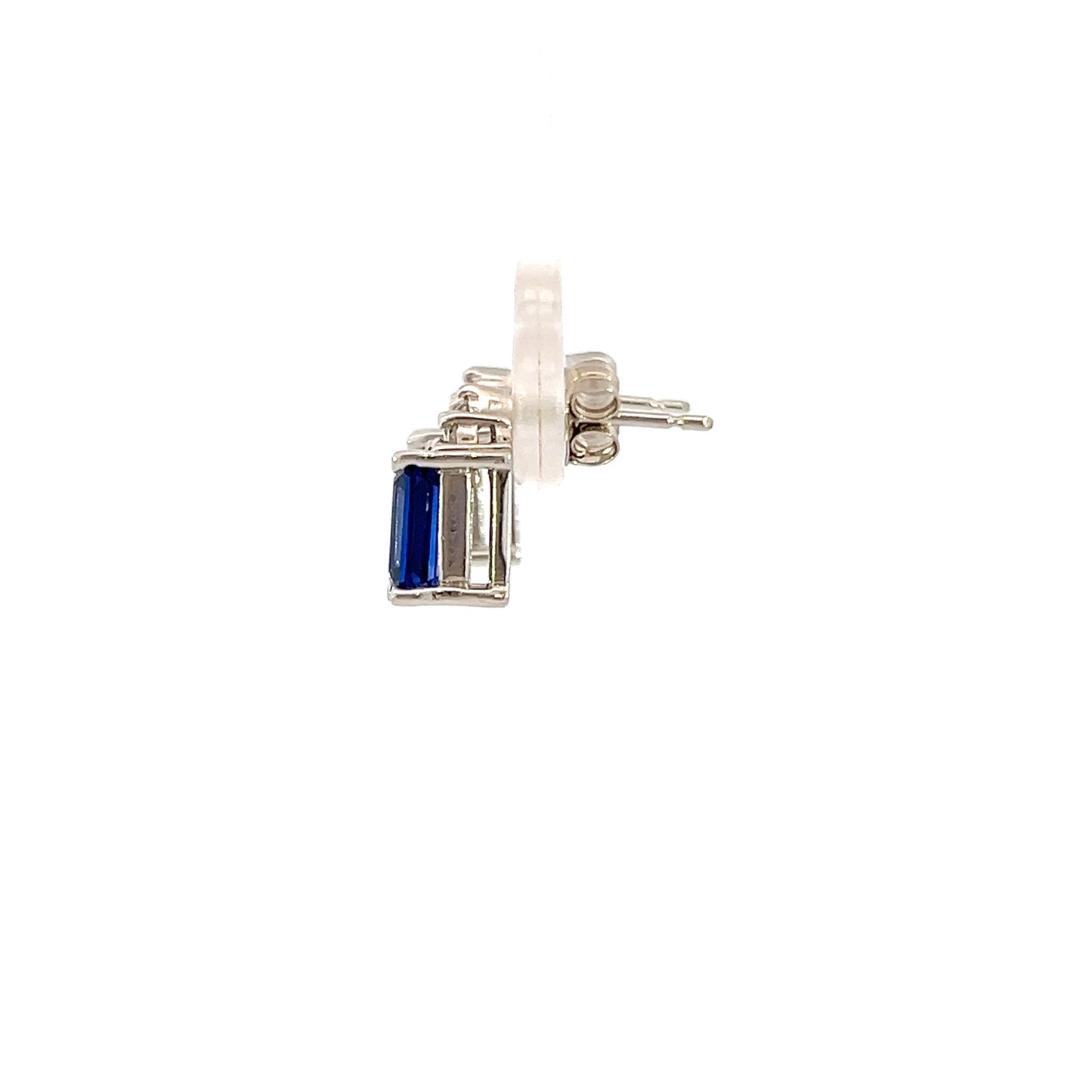 Lab Grown Sapphire Earrings