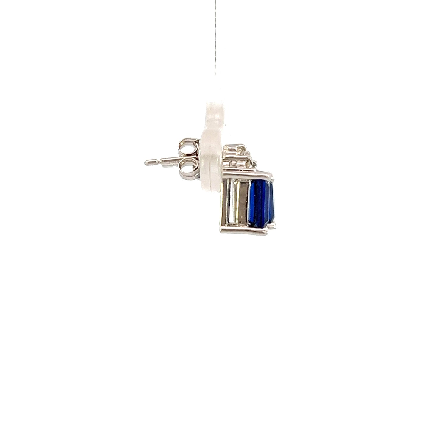 Lab Grown Sapphire Earrings