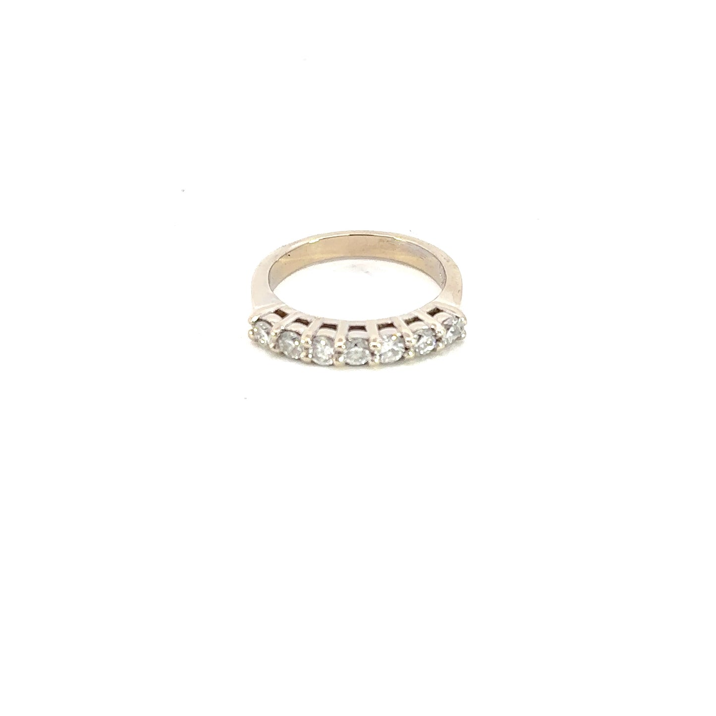 Solitaire White Gold Ring