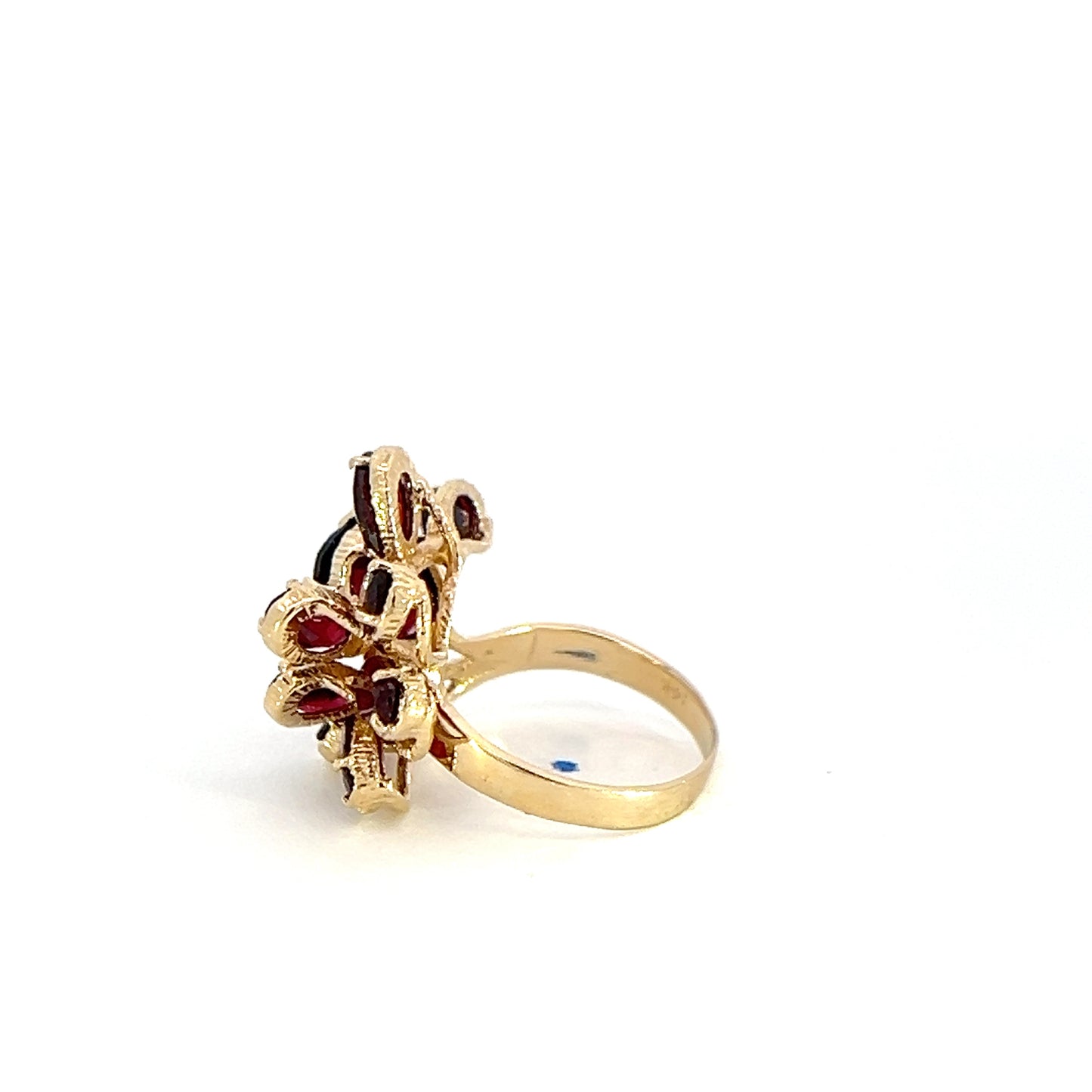 Garnet Cluster Ring