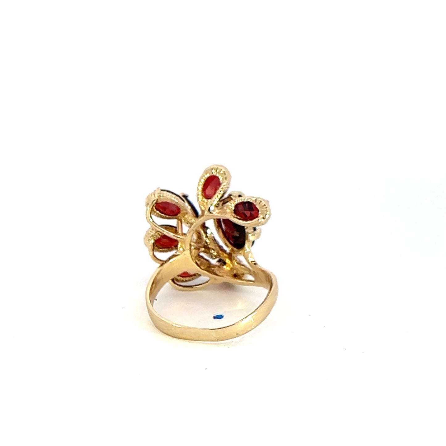 Garnet Cluster Ring