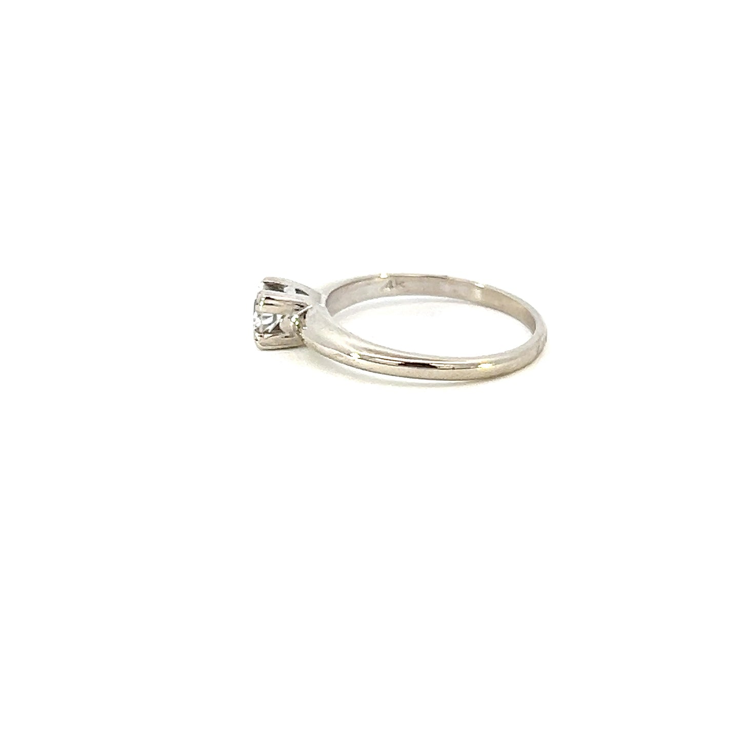 Gold Solitaire Diamond Ring