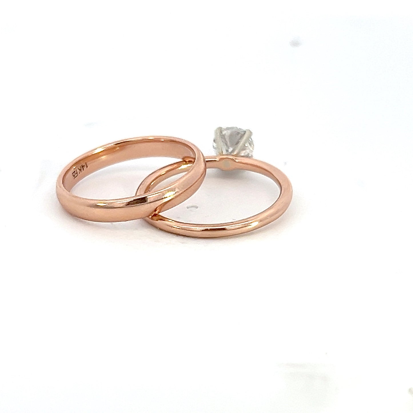 Lab Grown Diamond Wedding Ring Set