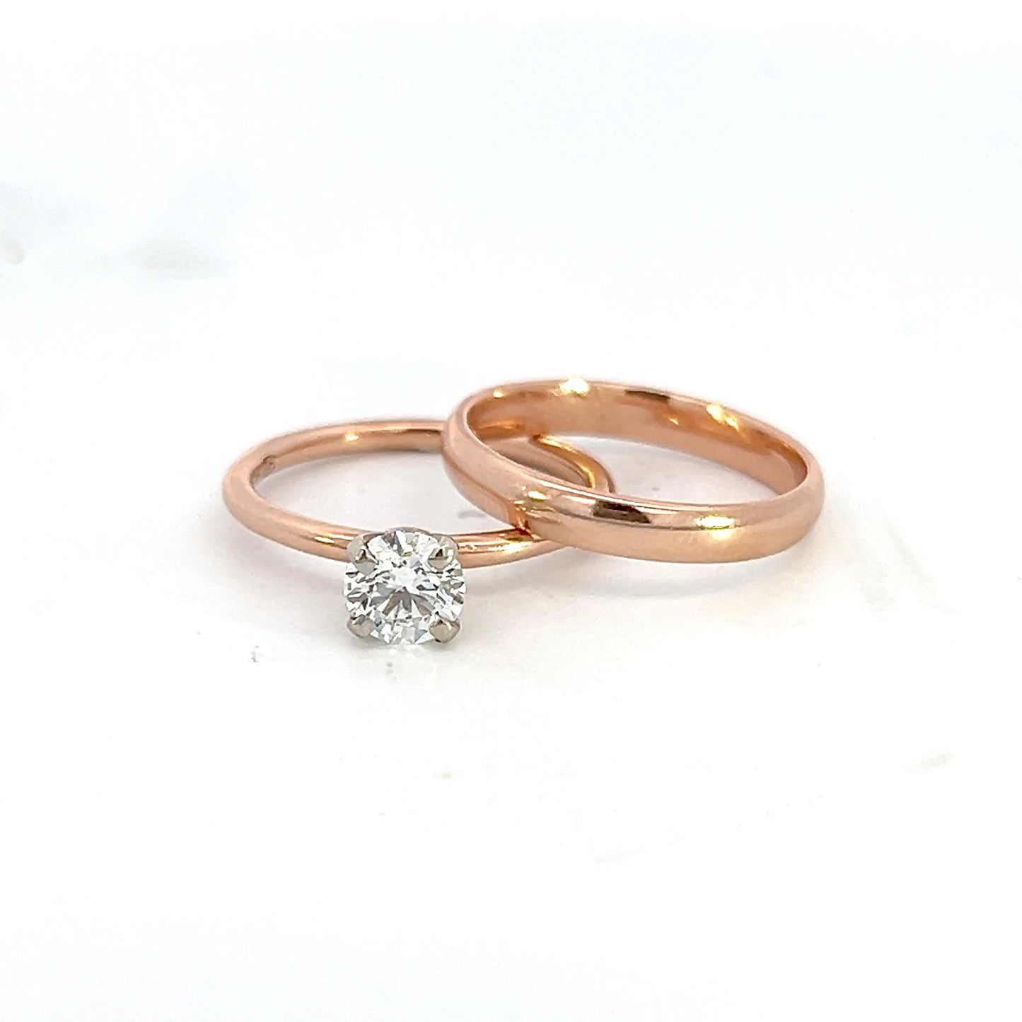 Lab Grown Diamond Wedding Ring Set