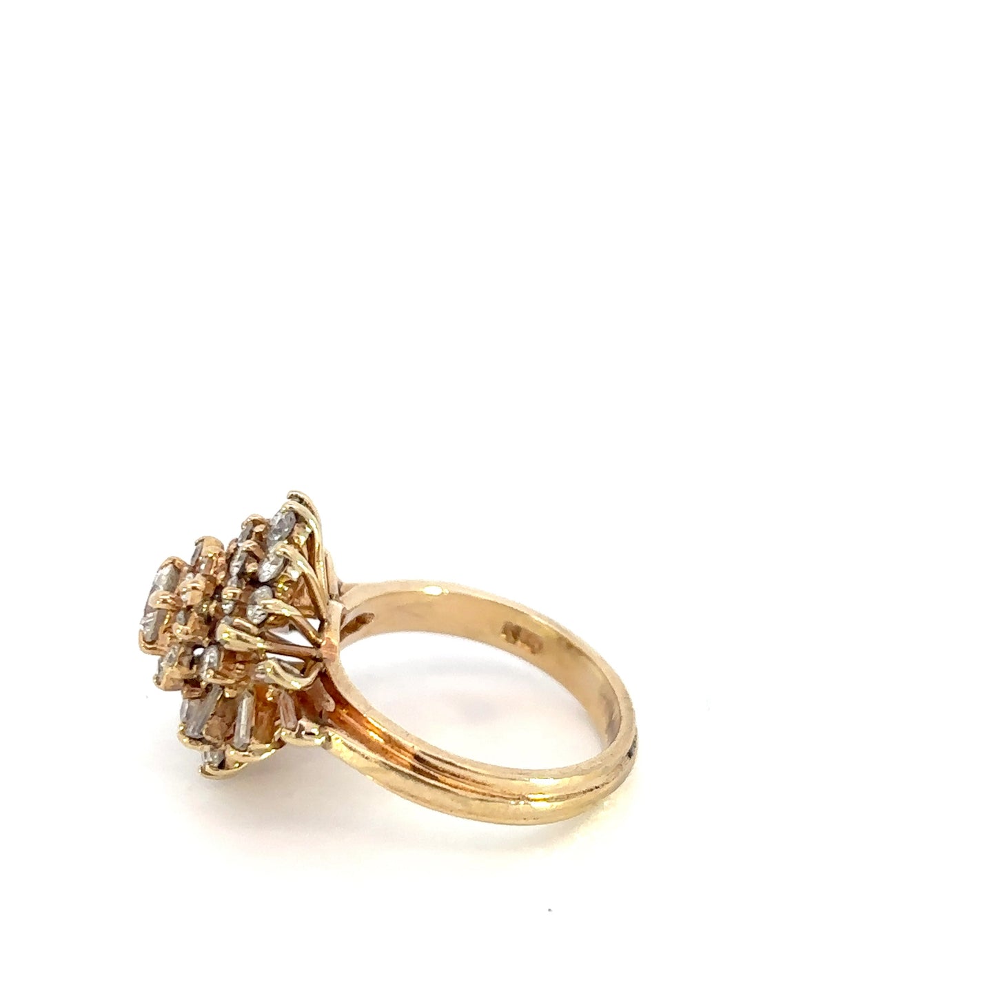 Baguette Cut Diamond Statement Ring