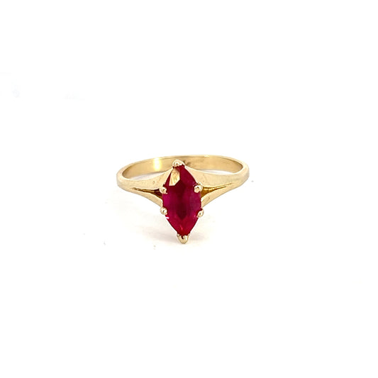 Lab Grown Ruby Ring