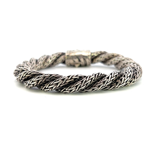 John Hardy Brand Silver Rope Bracelet