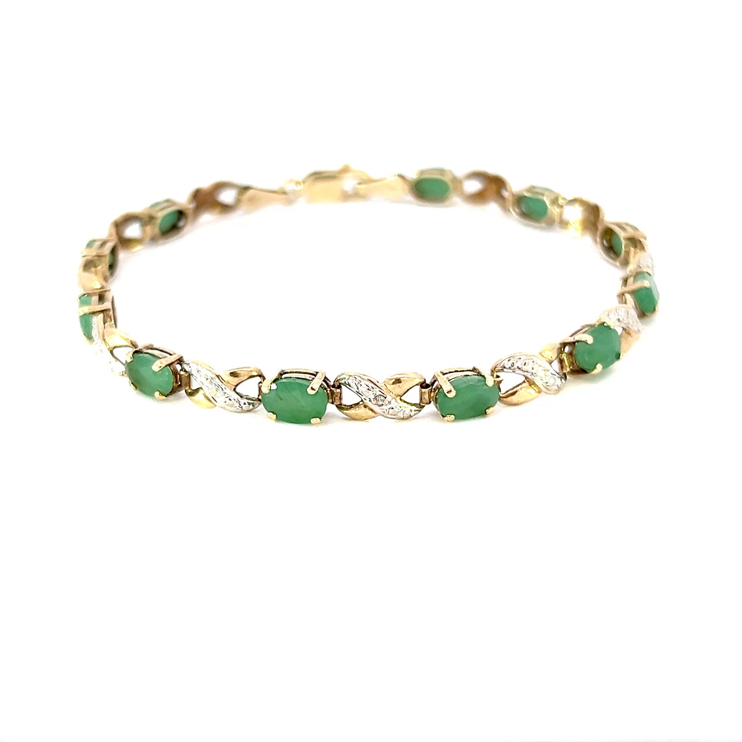 Gold Emerald Bracelet