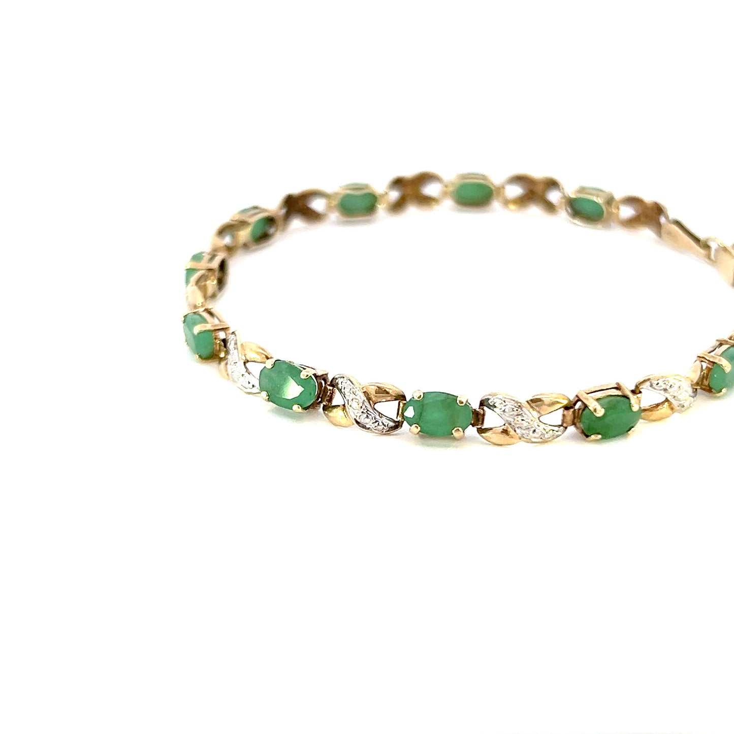 Gold Emerald Bracelet