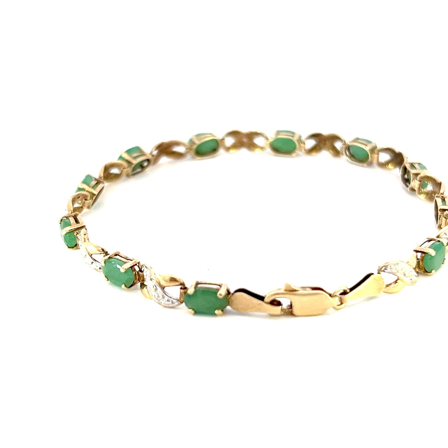 Gold Emerald Bracelet