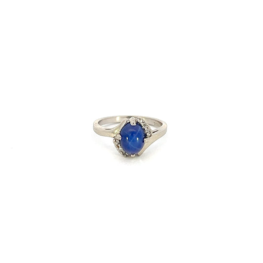 Lab Star Sapphire Ring