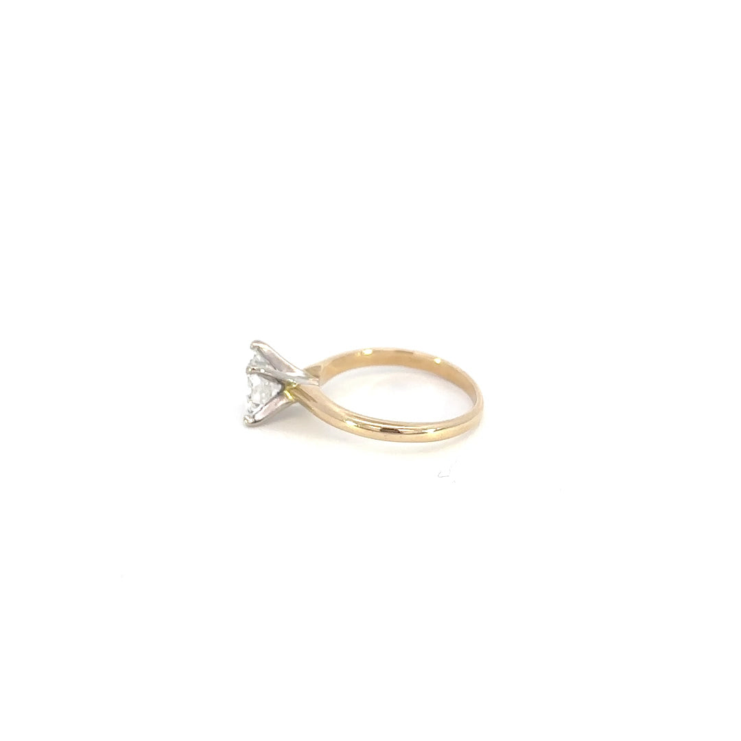 Princess Diamond Solitaire Ring