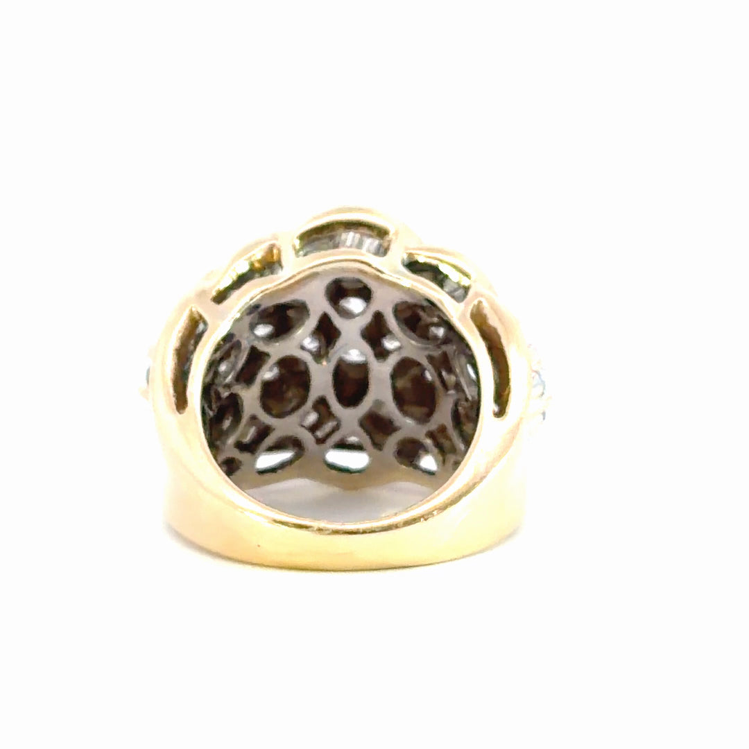 Diamond Cluster Ring