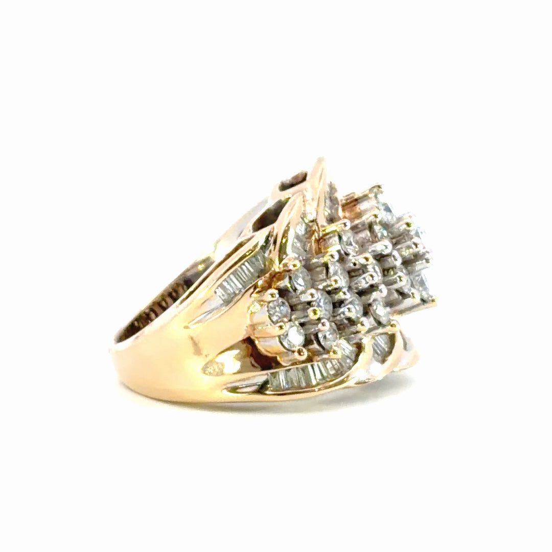 Diamond Cluster Ring
