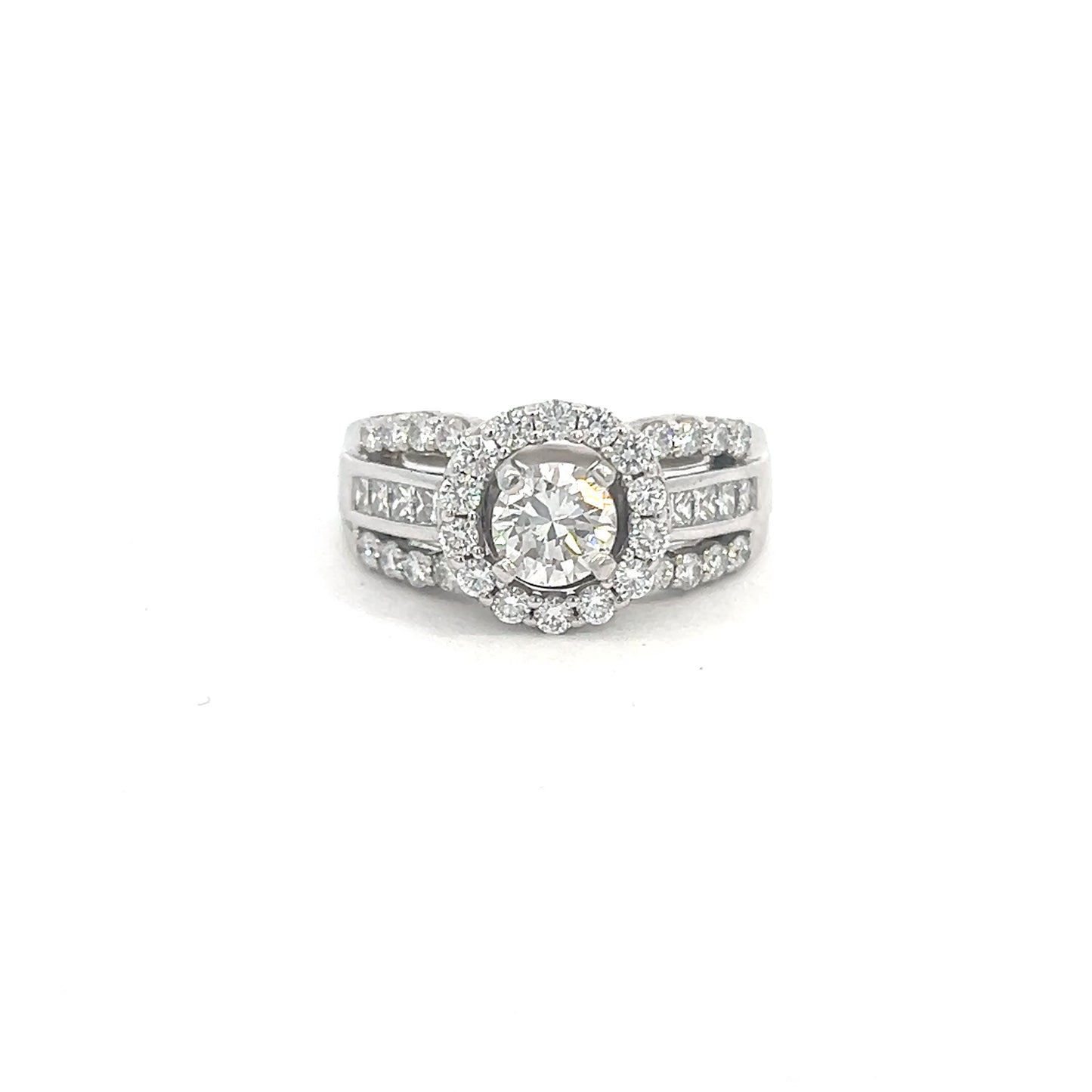 Diamond Halo Wedding Ring