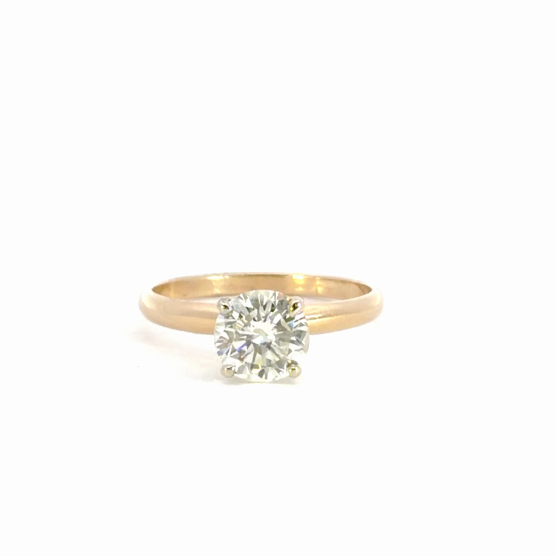 Solitaire Diamond Engagement Ring