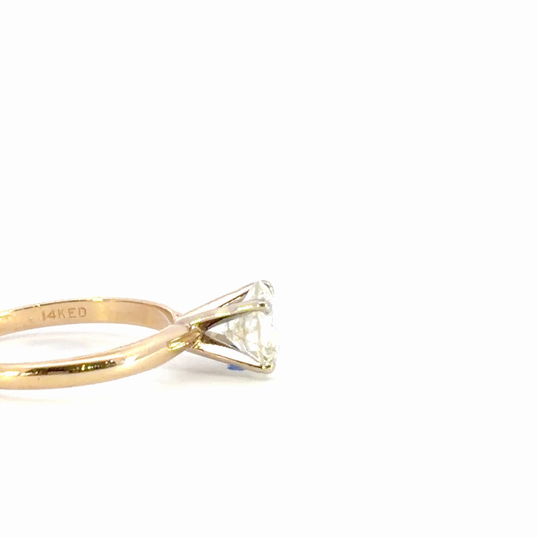Solitaire Diamond Engagement Ring