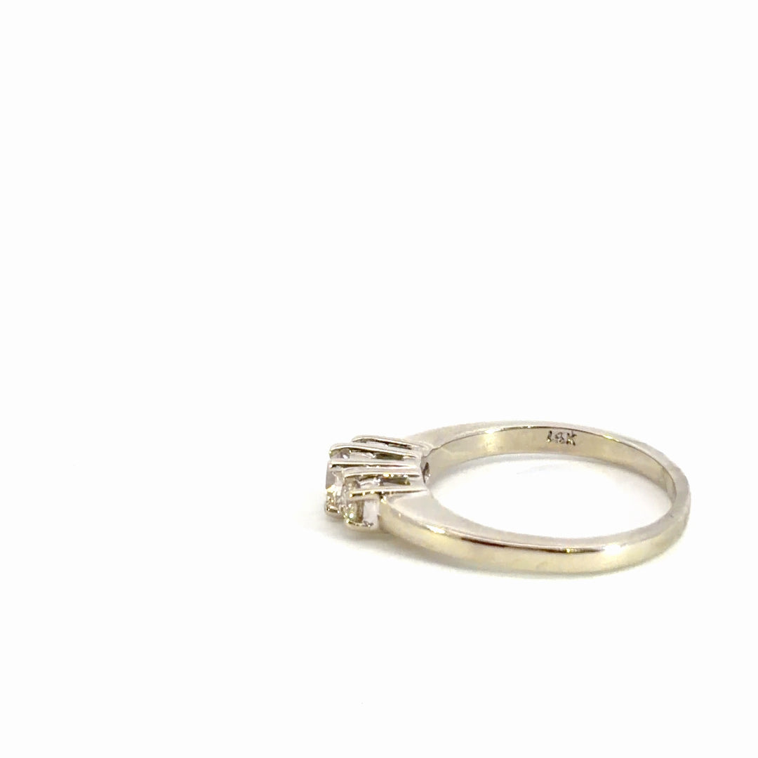 Past, Present, Future Diamond Engagement Ring