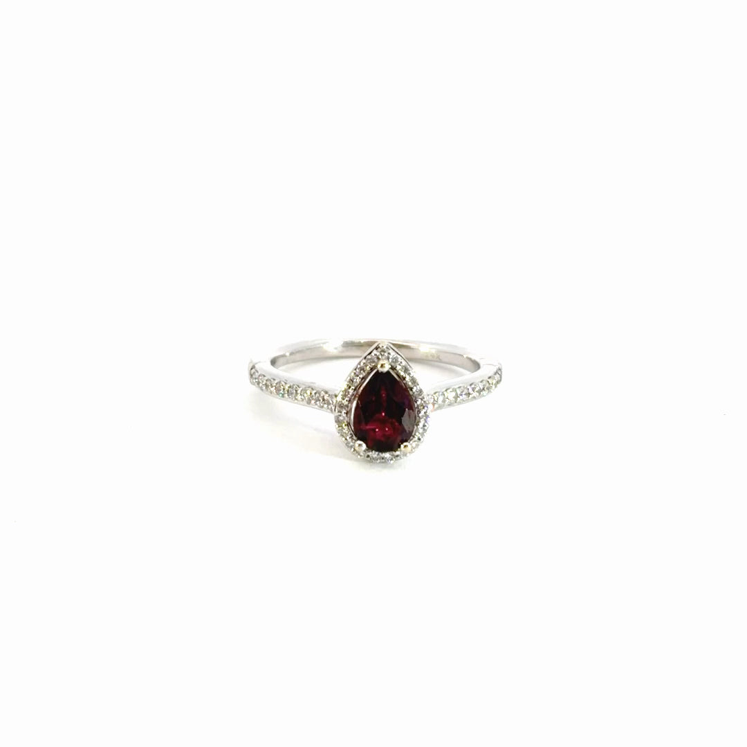 Garnet Mulan Disney Ring