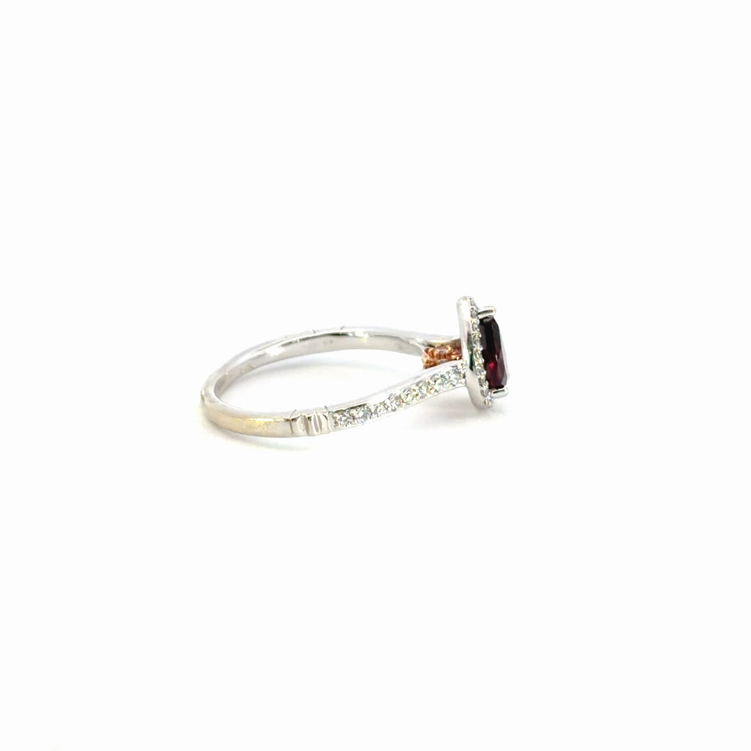 Garnet Mulan Disney Ring
